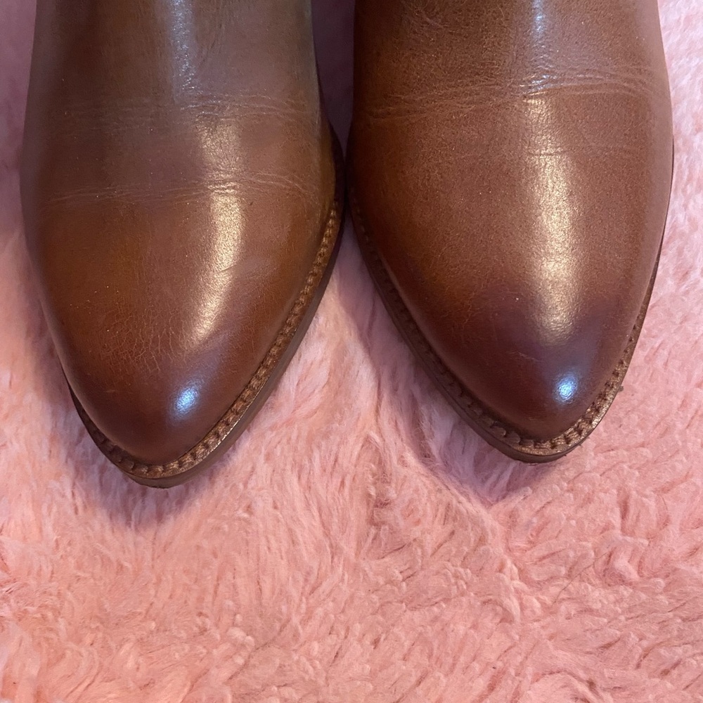 Frye Brown Leather Western Boots - Picture 9 of 10